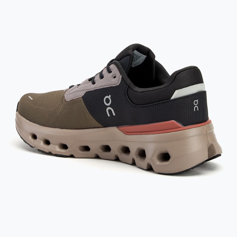 Women's On Cloudrunner 2 Waterproof olive/mahogany running shoes 3