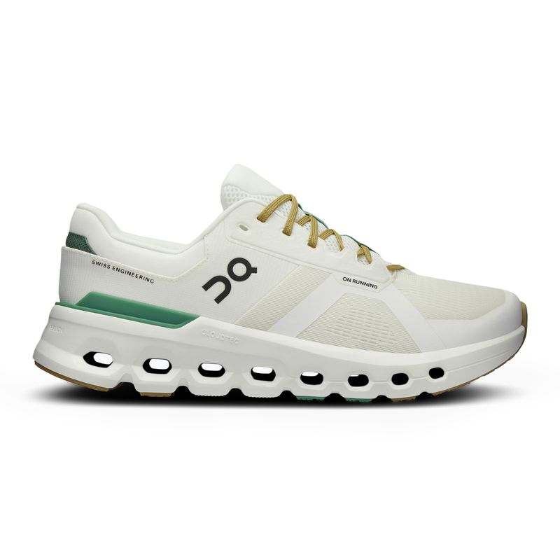 Men's On Running Cloudrunner 2 Wide undyed/green running shoes