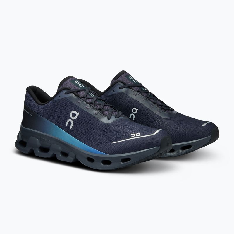 Men's On Cloudspark black/blueberry running shoes 8