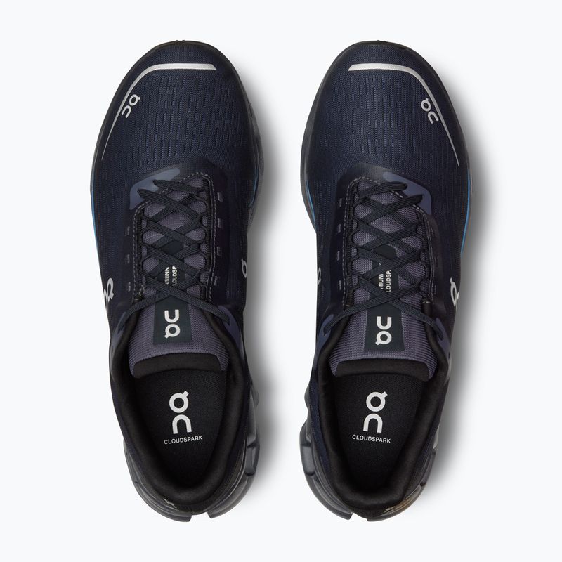 Men's On Cloudspark black/blueberry running shoes 13