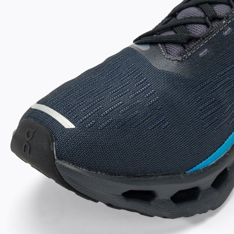 Men's On Cloudspark black/blueberry running shoes 7