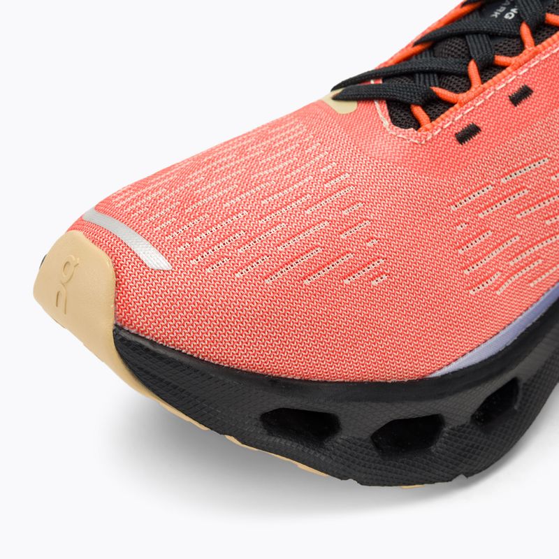 Women's On Cloudspark flame/black running shoes 7