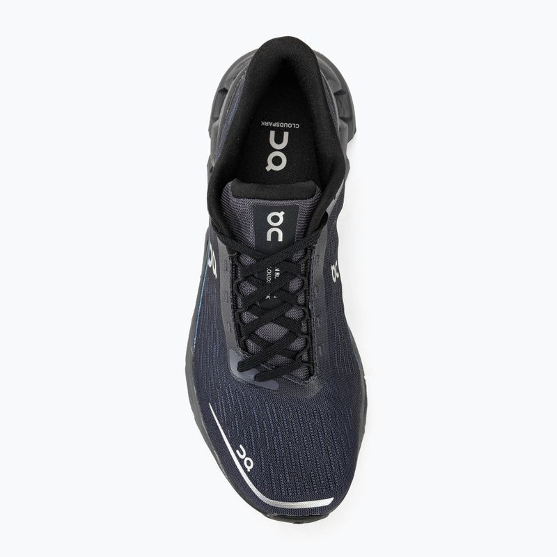Women's On Cloudspark black/blueberry running shoes 5