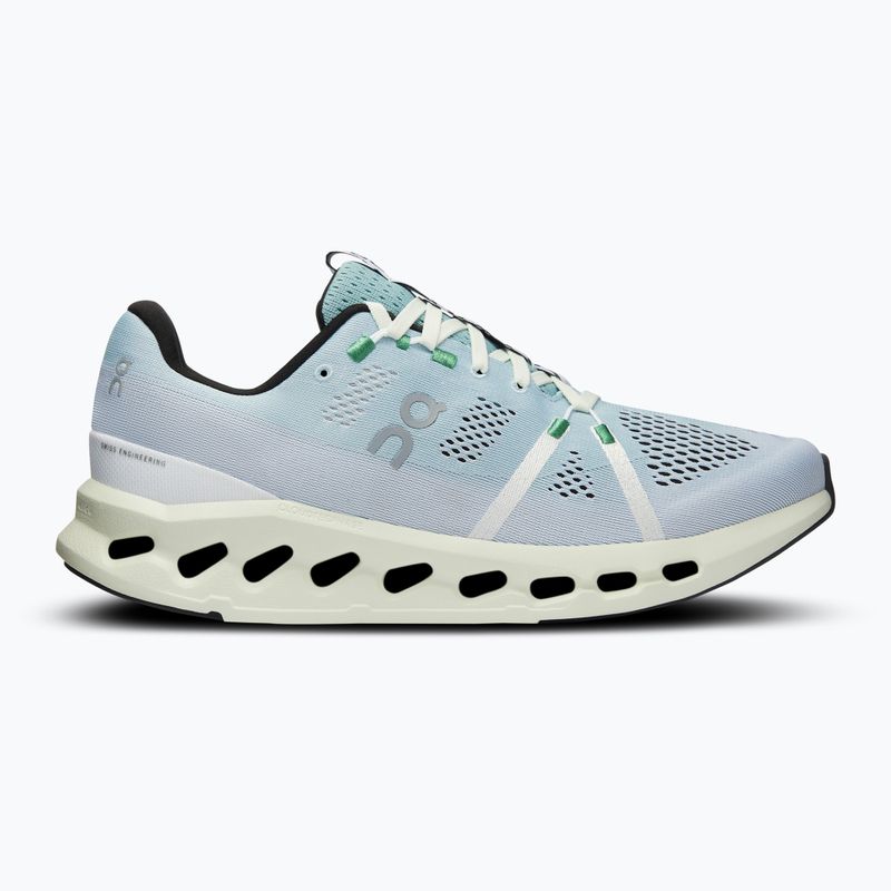 Men's On Running Cloudsurfer mineral/aloe running shoes 9