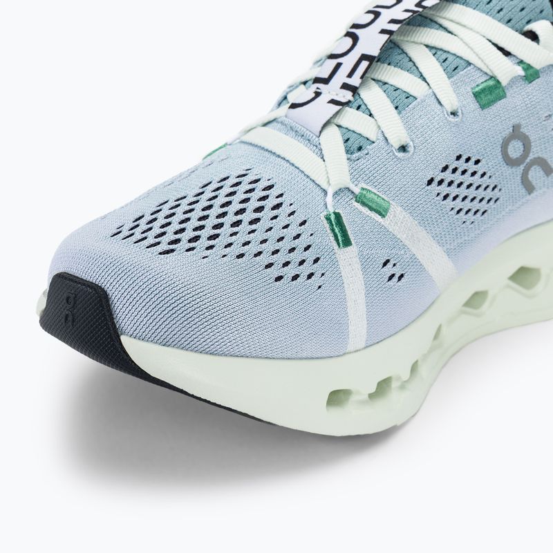 Women's On Cloudsurfer mineral/aloe running shoes 7