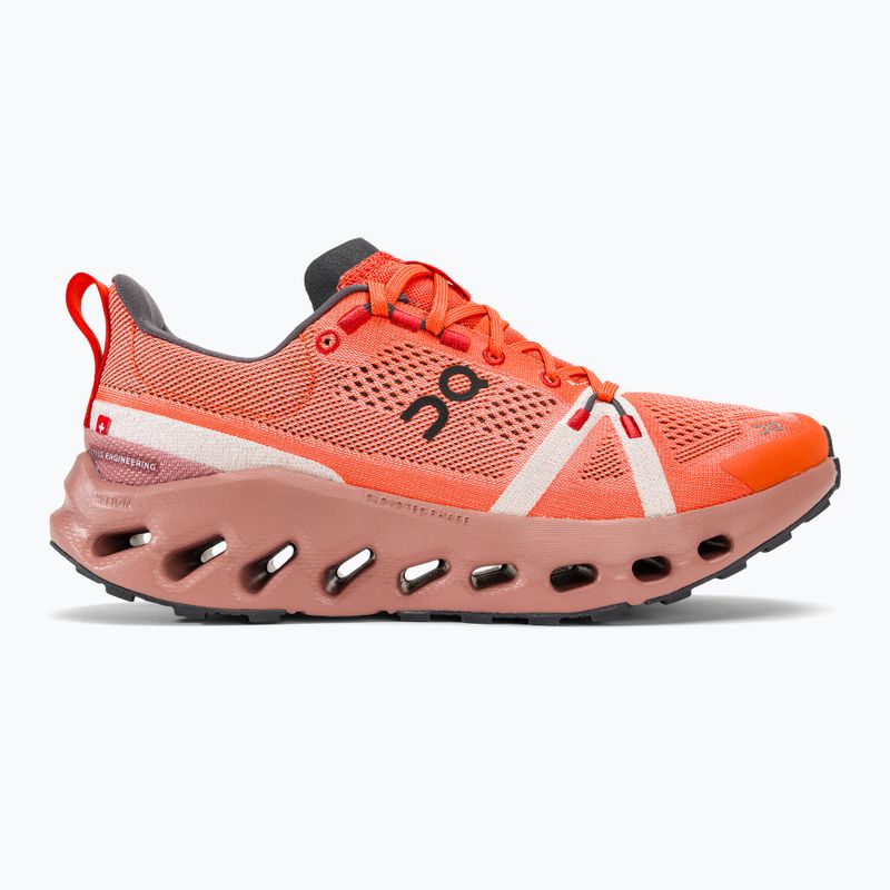 Men's On Cloudsurfer Trail flame/dustrose running shoes 2
