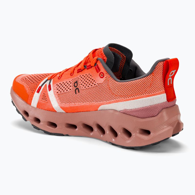 Men's On Cloudsurfer Trail flame/dustrose running shoes 3