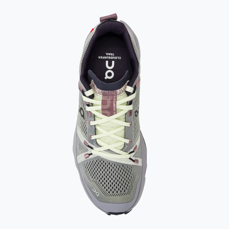 Women's On Cloudsurfer Trail seedling/lilac running shoes 5