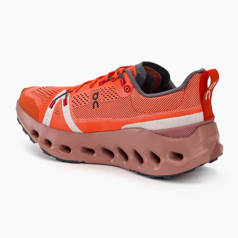 Women's On Cloudsurfer Trail flame/dustrose running shoes 3