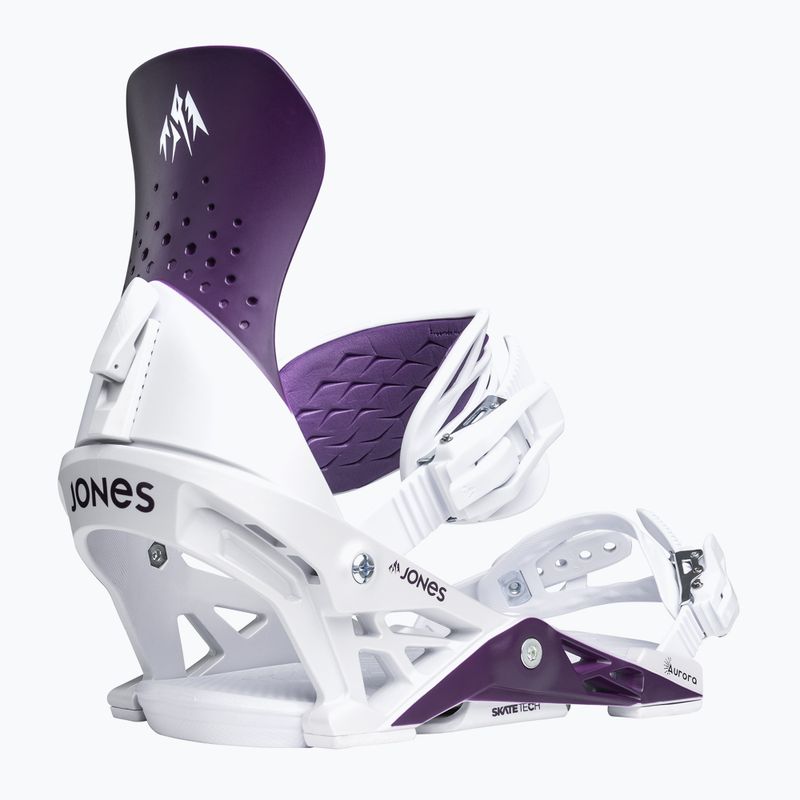 Women's snowboard bindings Jones Aurora deep purple white 3