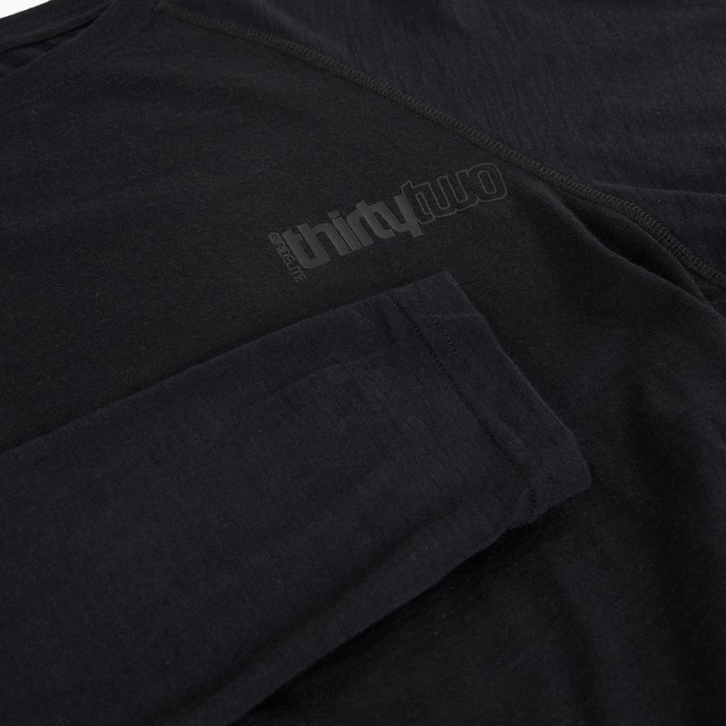 Men's thermal longsleeve ThirtyTwo Ridelite Merino black/black 3