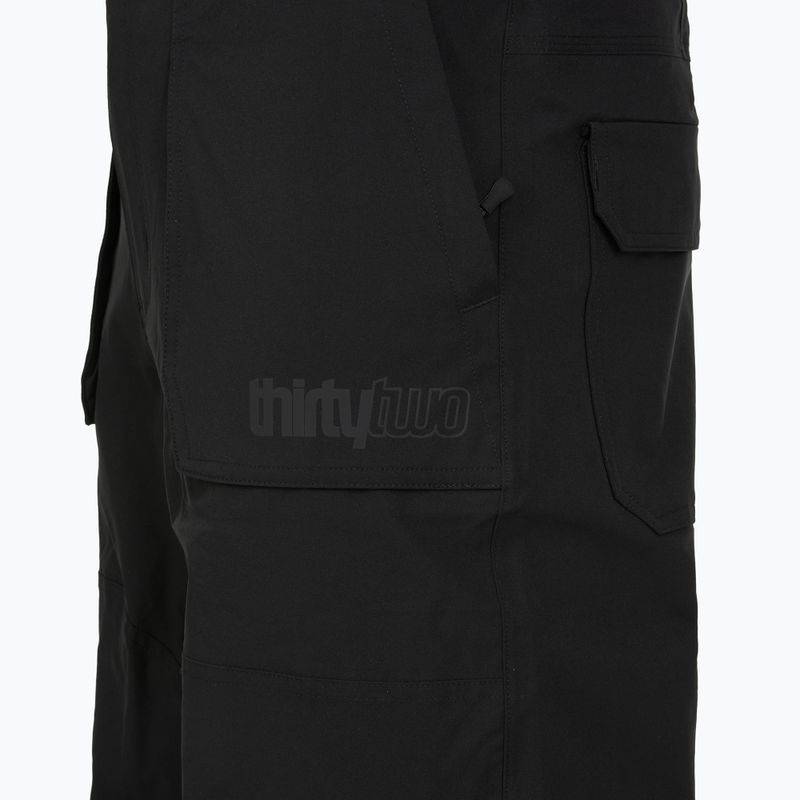 Men's snowboard trousers ThirtyTwo Basement Bib black 4
