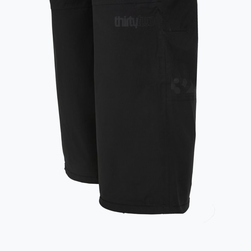 Men's snowboard trousers ThirtyTwo Basement Bib black 5