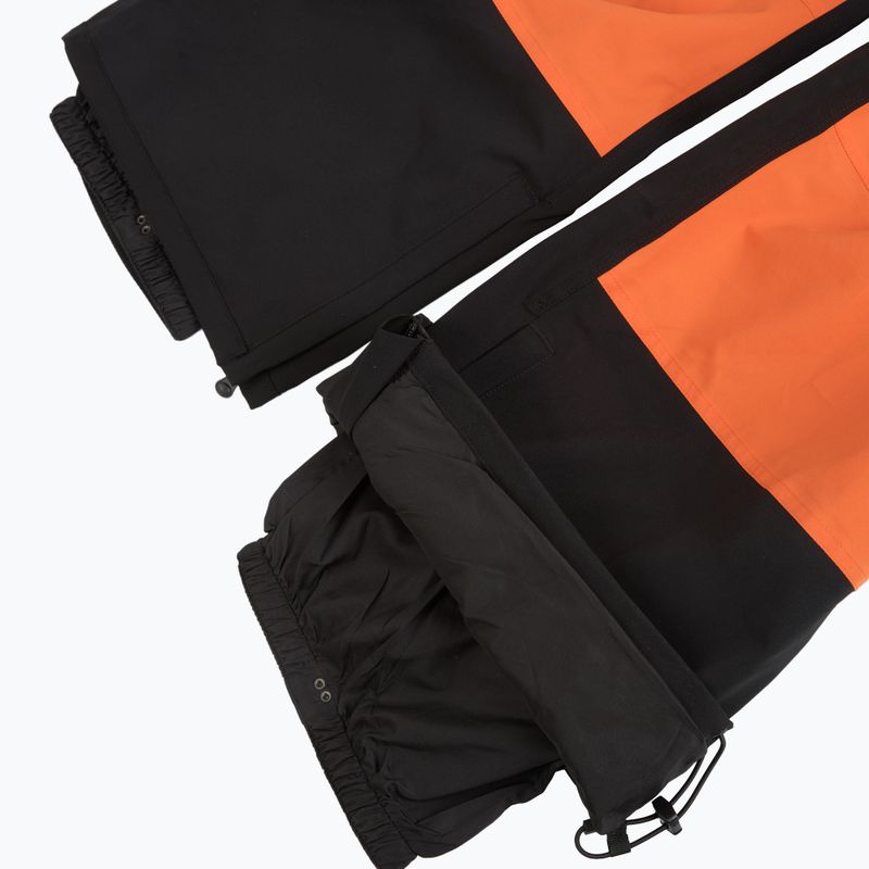 Men's snowboard trousers ThirtyTwo Basement Bib black/orange 6