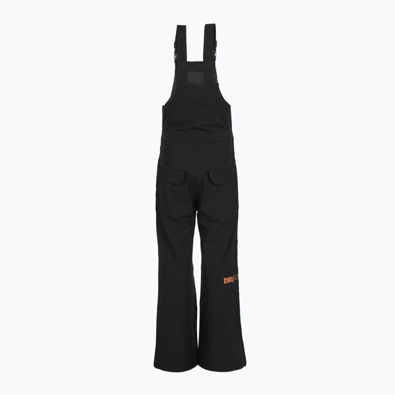 Children's snowboard trousers ThirtyTwo Basement Bib black/orange 2