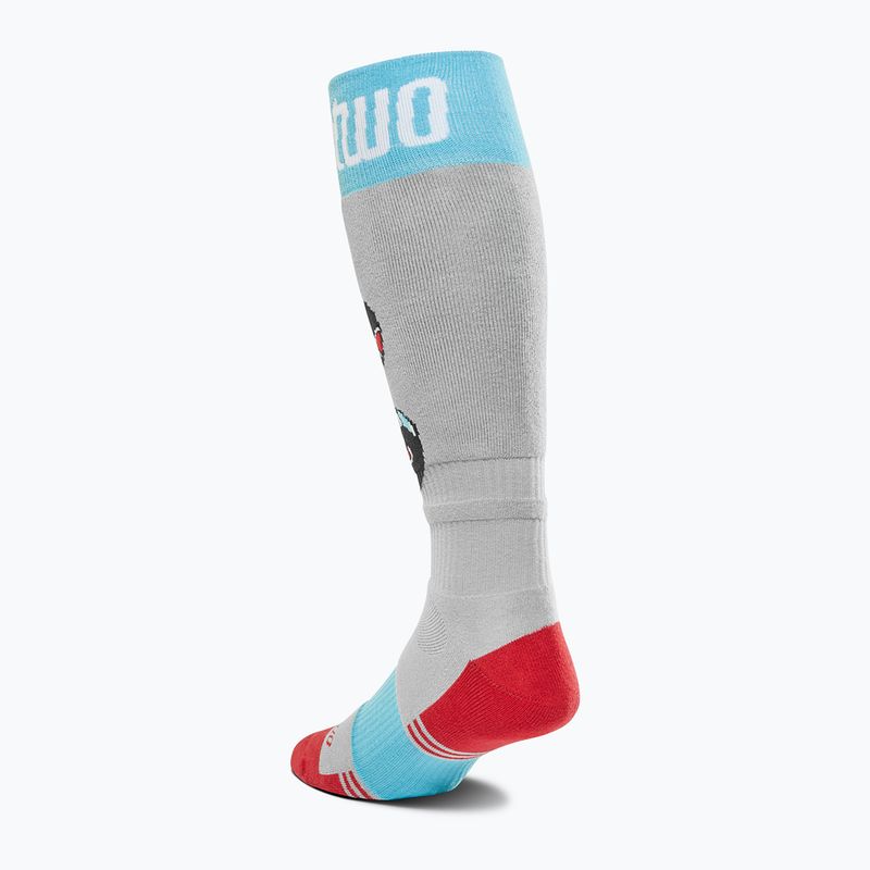 Men's snowboard socks ThirtyTwo TM Coolmax grey/red 2