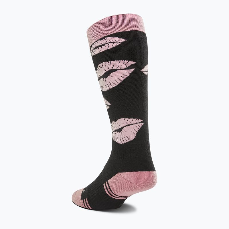 Women's snowboard socks ThirtyTwo Merino black/pink 2