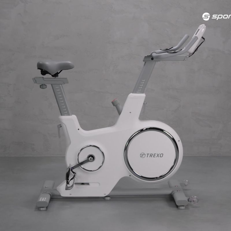 TREXO stationary bike white EB-500S 15