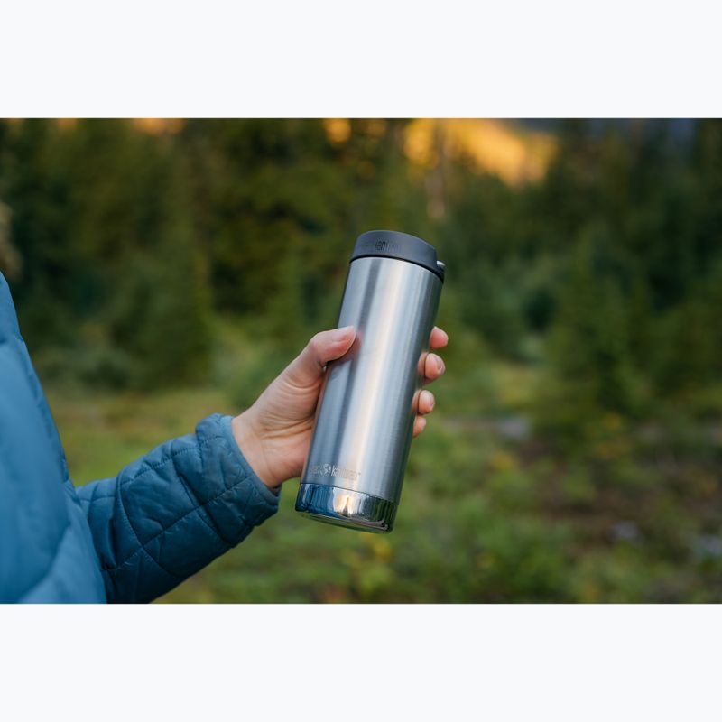 Klean Kanteen TKWide Cafe Cap 473 ml brushed stainless steel thermal mug 2