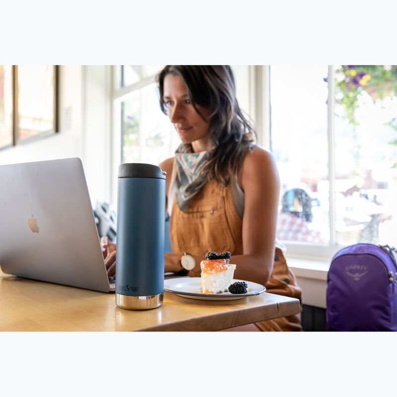 Klean Kanteen TKWide Cafe Cap 473 ml real teal thermal mug 5