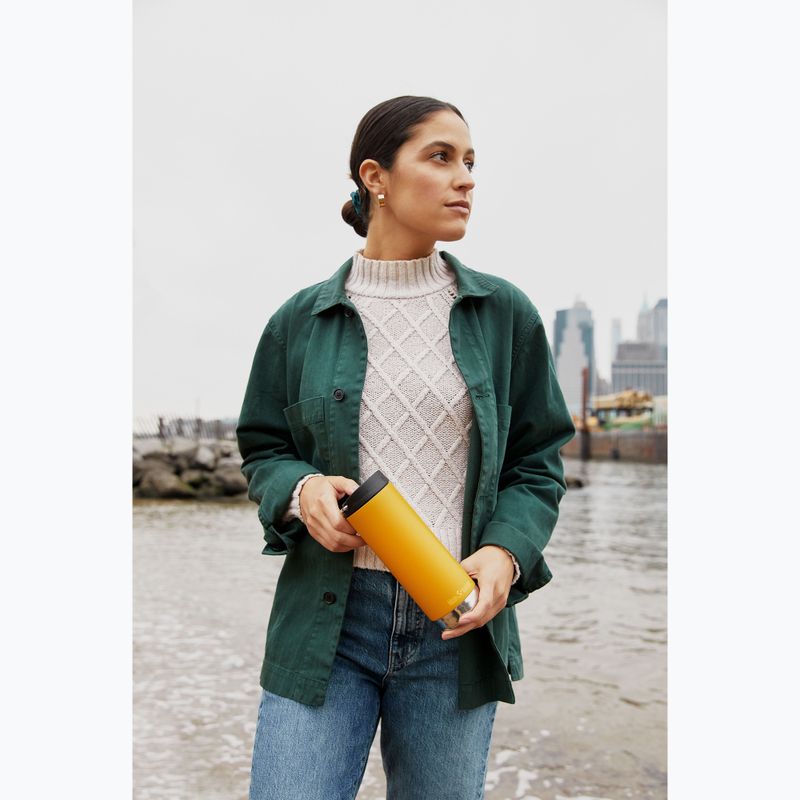 Klean Kanteen TKWide Cafe Cap 473 ml thermal mug marigold 3