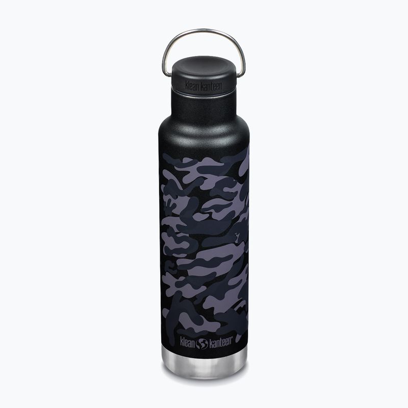 Klean Kanteen Classic VI black camo travel bottle