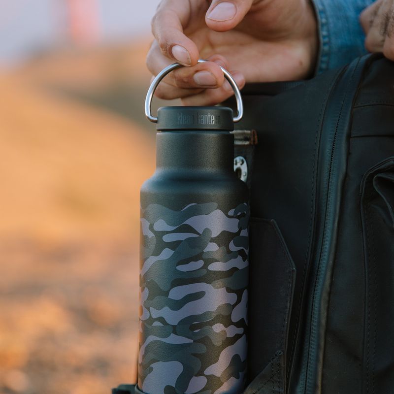 Klean Kanteen Classic VI black camo travel bottle 6