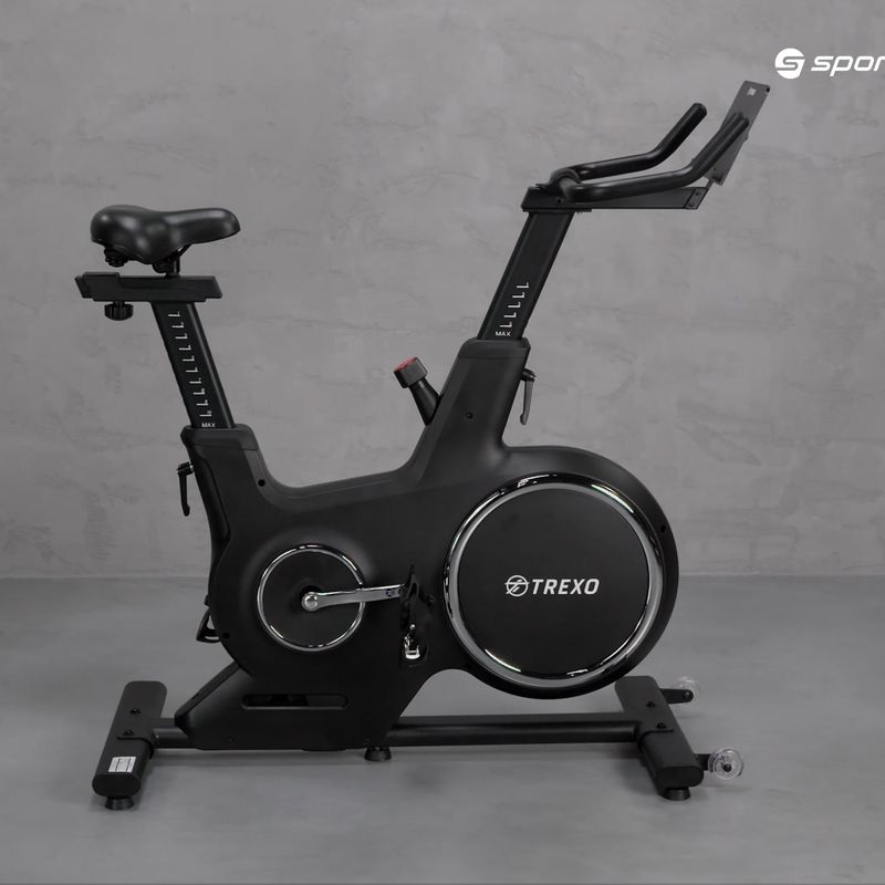 TREXO stationary bike black EB-500 18