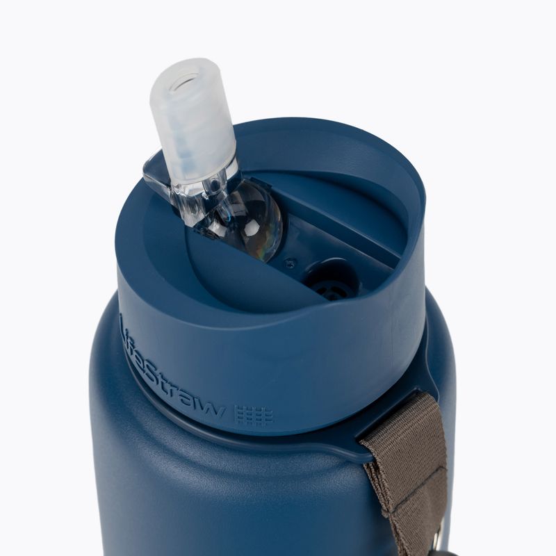 Lifestraw Go Stainless Steel 710ml blue travel bottle LSGOSSMB1 3