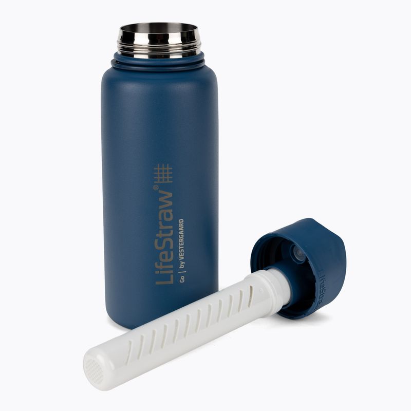 Lifestraw Go Stainless Steel 710ml blue travel bottle LSGOSSMB1 4