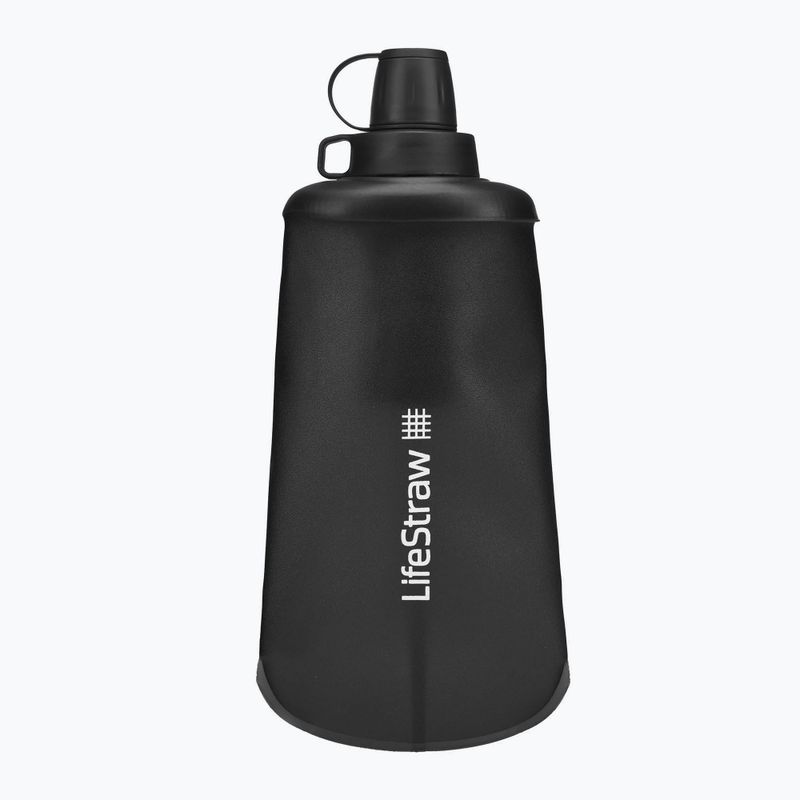 Lifestraw Peak Squeeze 650ml travel bottle black LSPSFMLGRWW