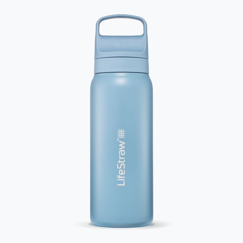 Lifestraw Go 2.0 Steel travel bottle with filter 700 ml icelandic blue