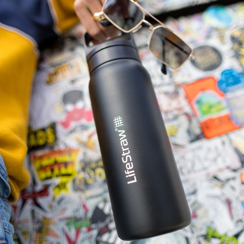 Lifestraw Go 2.0 Steel travel bottle with filter 1 l black 4