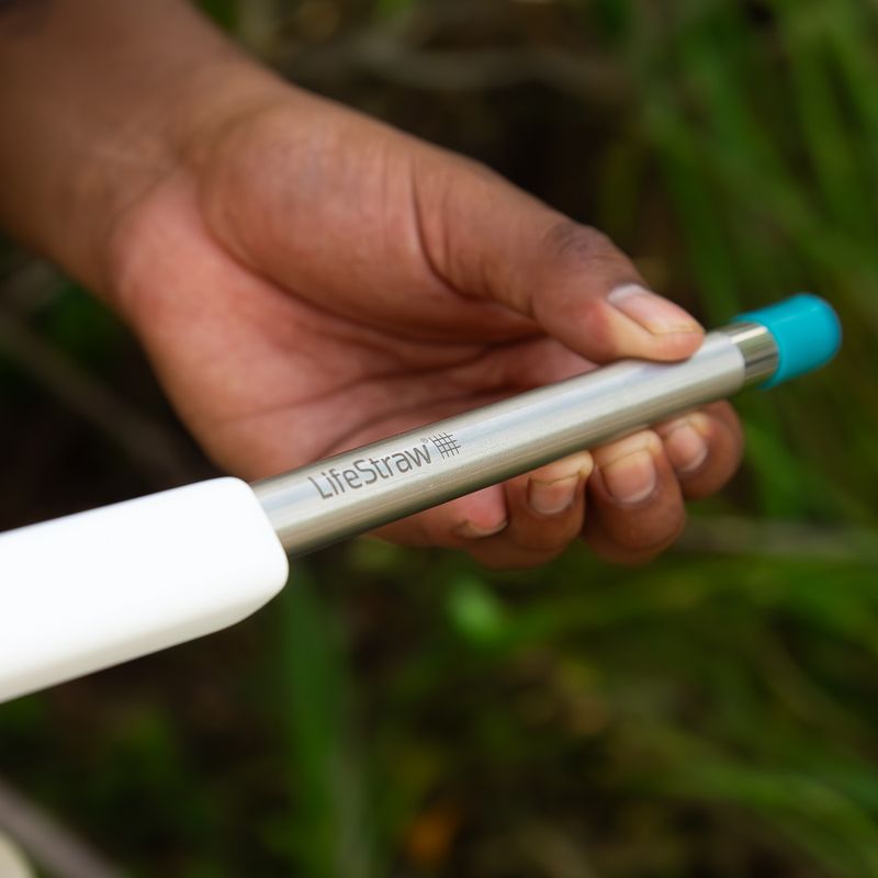 LifeStraw SIP 1-Piece Water Fitting Straw with Carry Case laguna teal 2