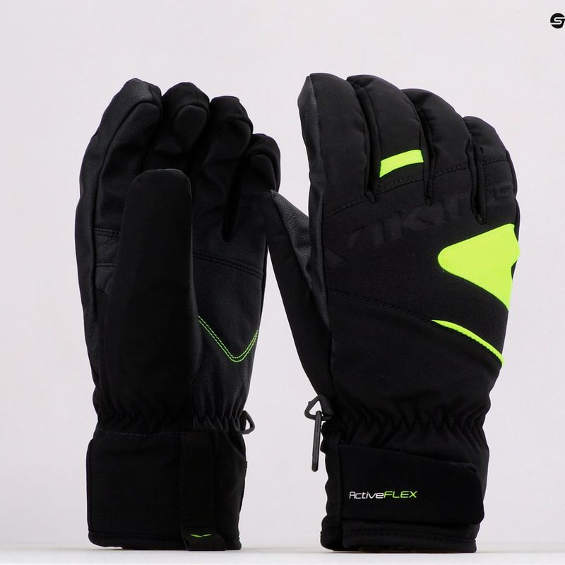 Men's Viking Granit Ski Gloves yellow 110/22/4011/64 9