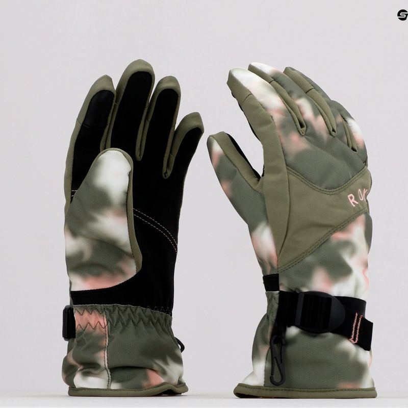 Women's snowboard gloves ROXY Jetty 2021 deep lichen green nimal 6