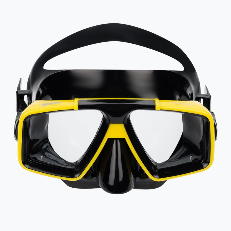 Mares Starfish diving mask black and yellow 411348 2