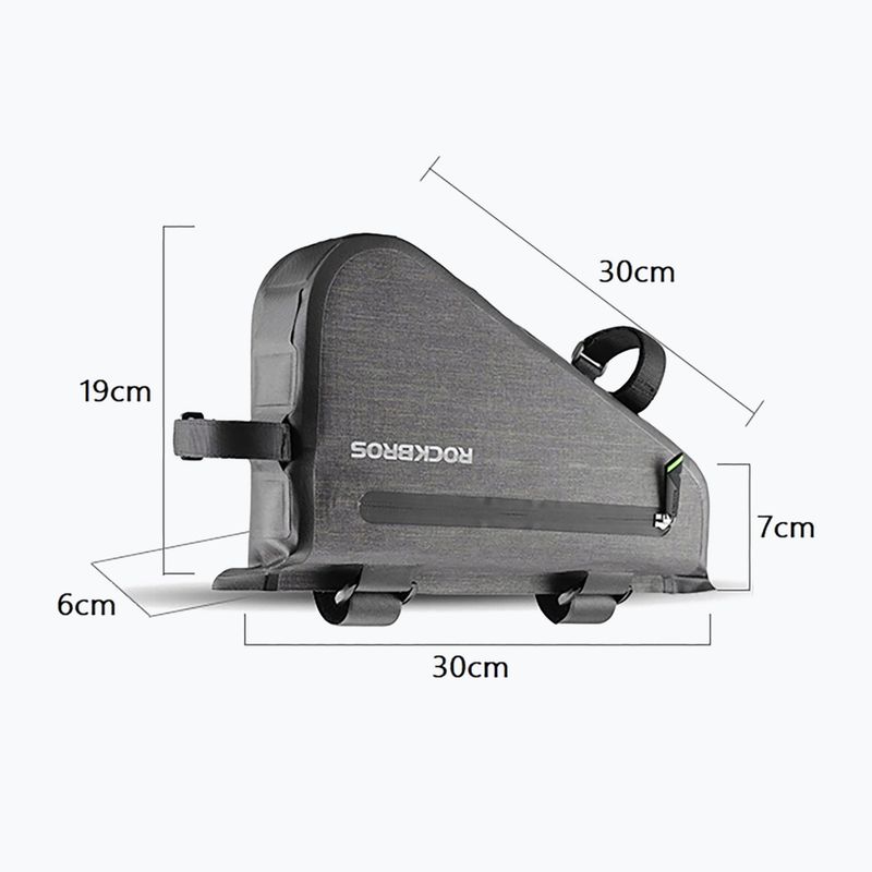 Rockbros bicycle frame bag AS-017 5 l dark green 2