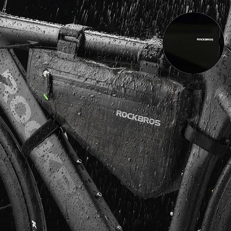 Rockbros bicycle frame bag AS-017 5 l dark green 8