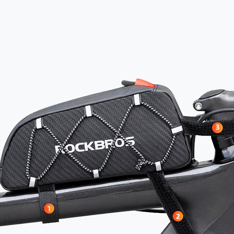Rockbros bike frame bag 1 l black 4