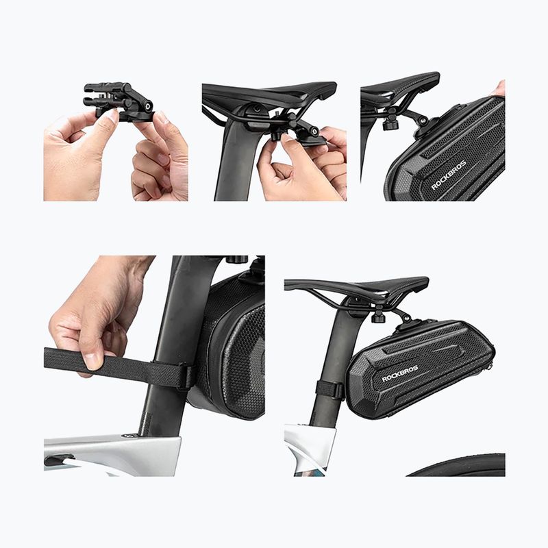 Bicycle under-saddle bag Rockbros B69 1,8 l black 2