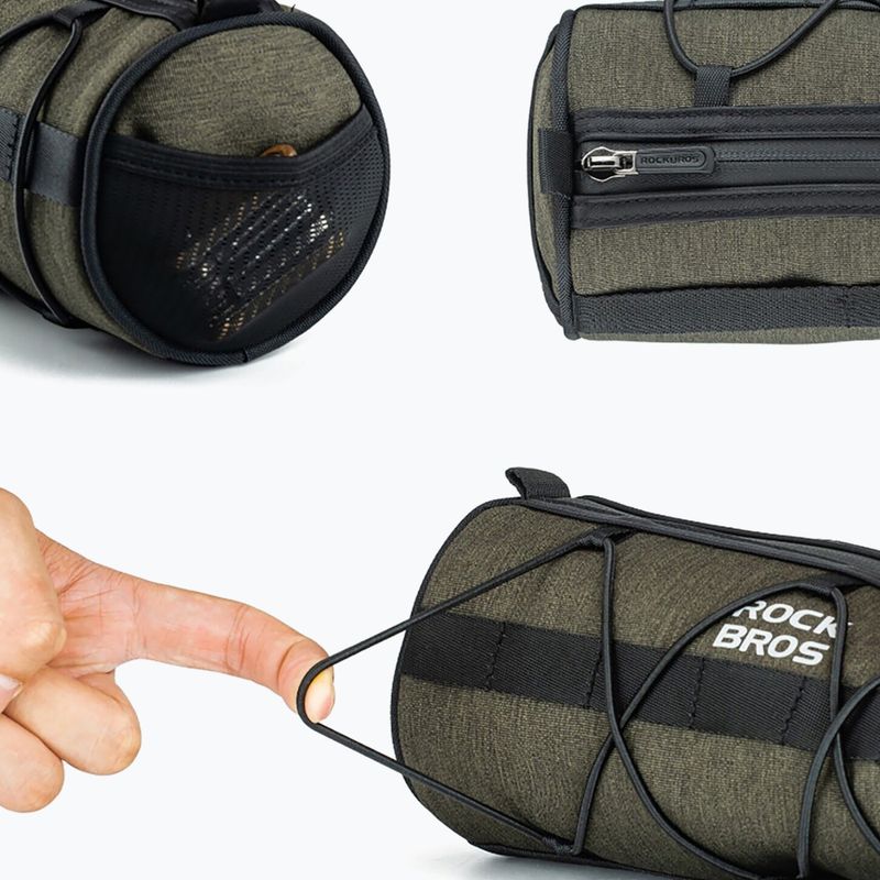 Rockbros handlebar bike bag 30110049 2 l green 3