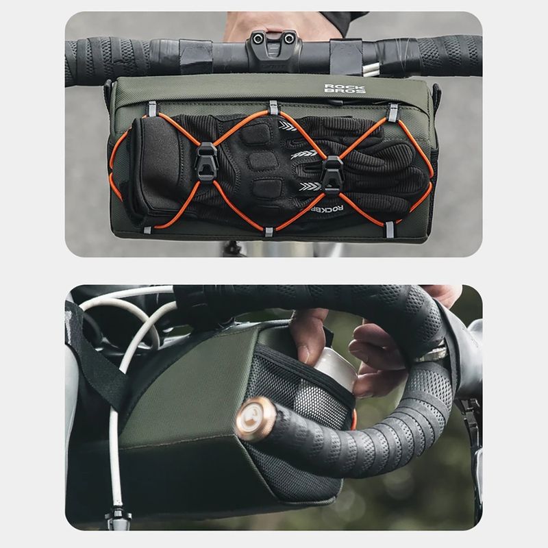 Rockbros handlebar bike bag 30110054 2.2 l green 6