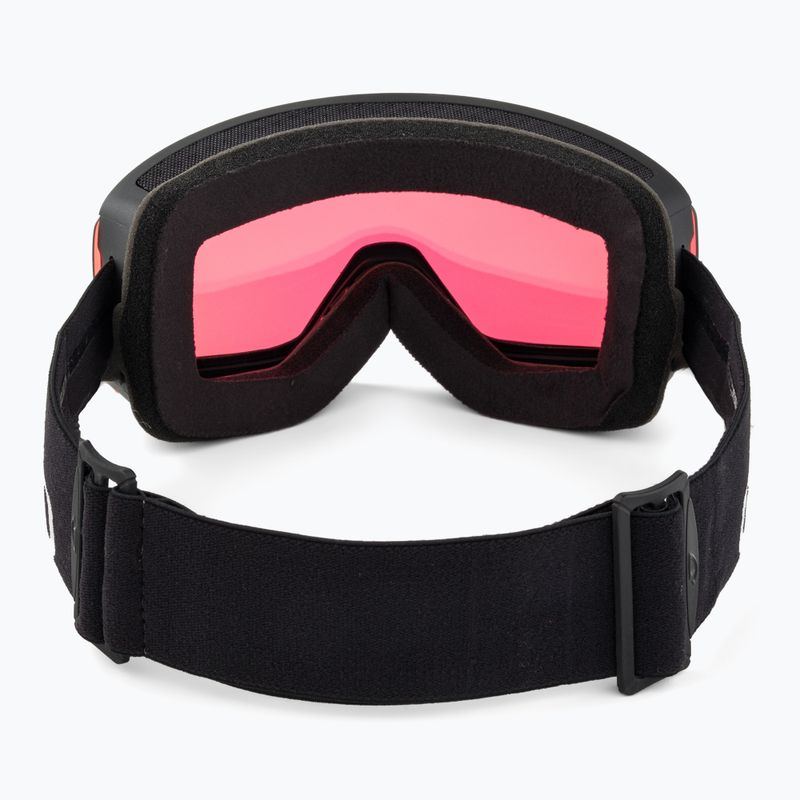 Giro Axis black wordmark/emerald/infrared ski goggles 4