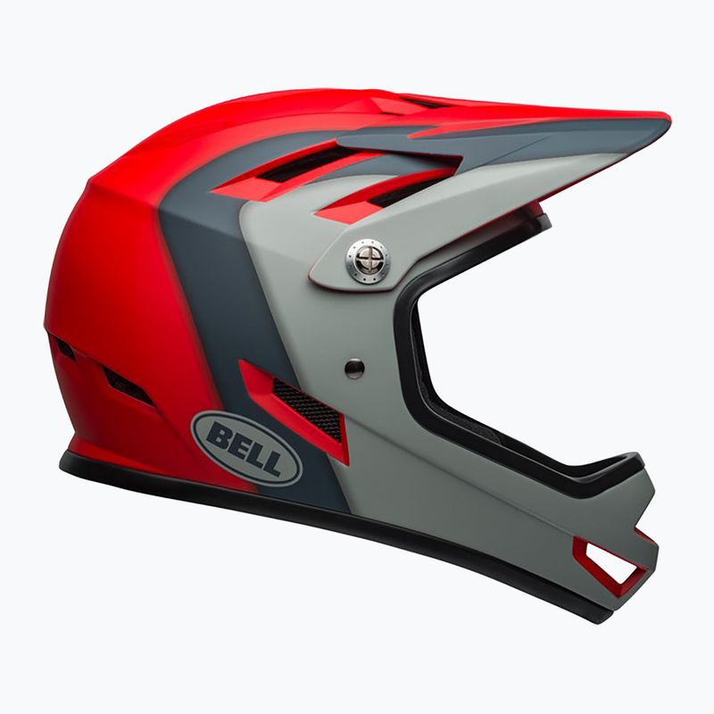 Bell Sanction matte crimson/slate/gray bicycle helmet 2