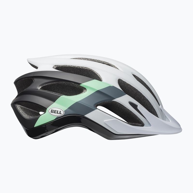 Bell Drifter matte gloss white black/mint bike helmet 2