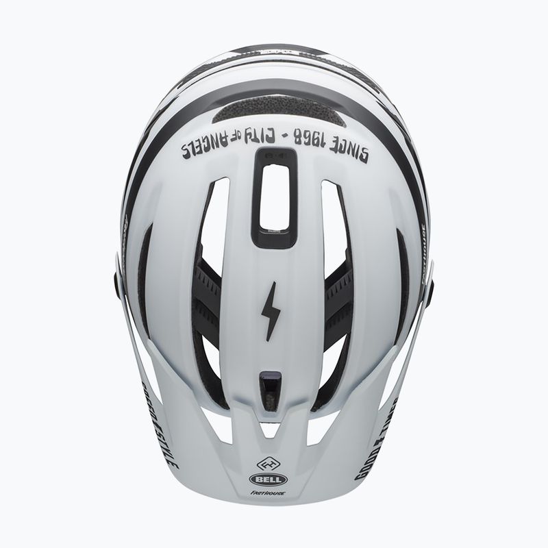 Bell Sixer Integrated MIPS fasthouse stripes matte white/black bike helmet 4