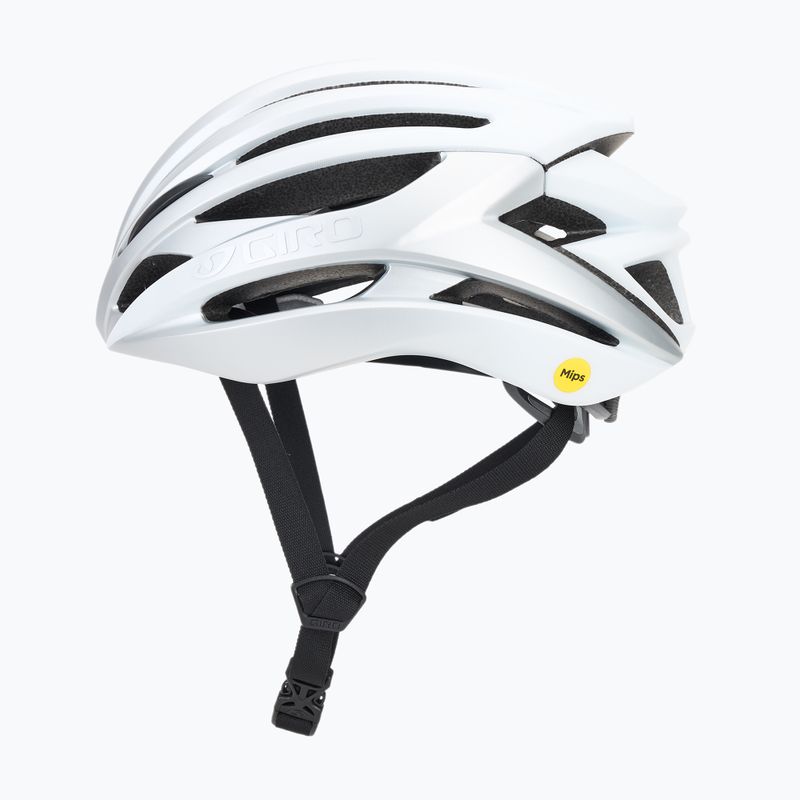Giro Syntax Integrated MIPS matte white/silver bike helmet 3