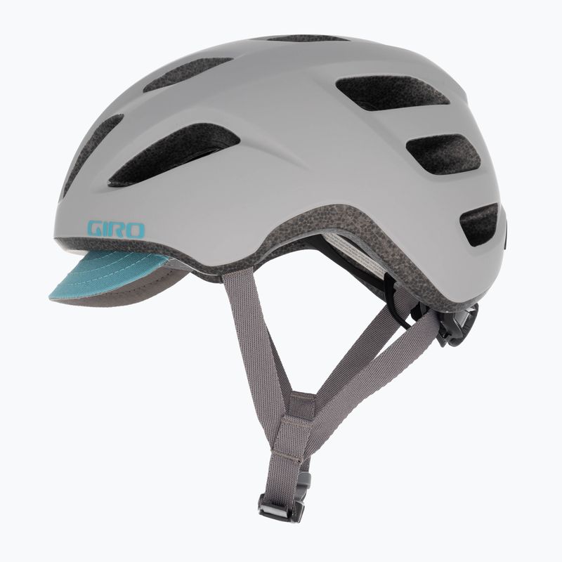 Giro Trella matte grey dark teal bicycle helmet 5