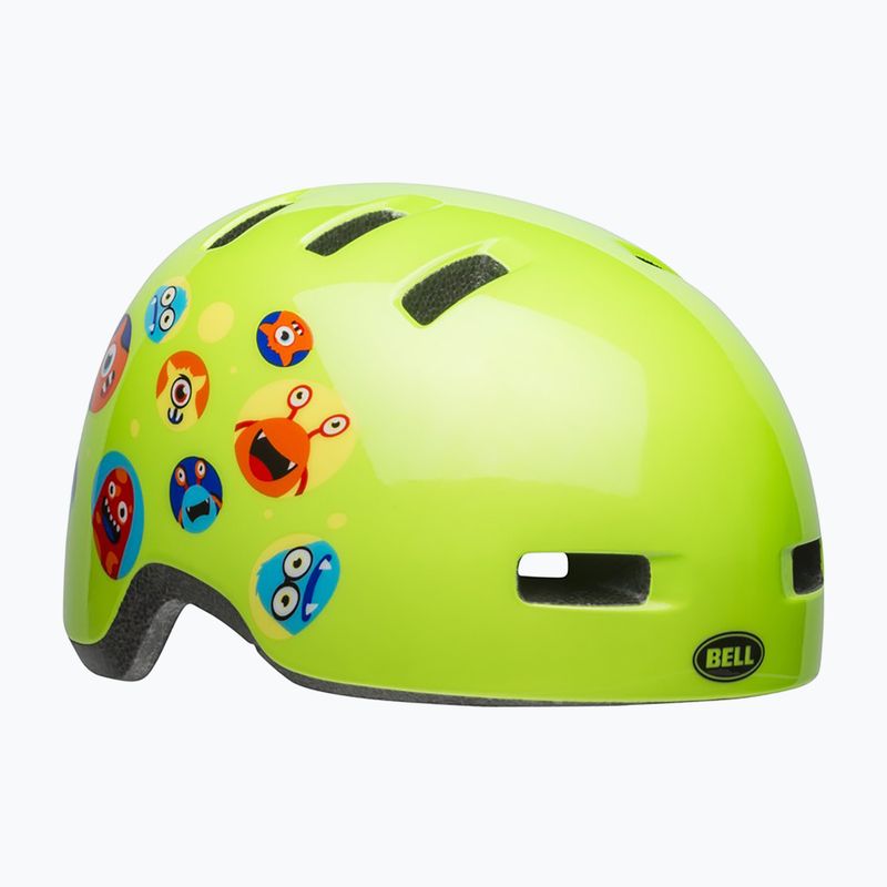 Bell Lil Ripper monsters gloss green children's bike helmet